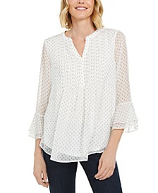 Printed Pintuck Top&comma; Created for Macy&apos;s