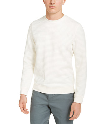Alfani Men's Quilted Pullover Sweater, Created for Macy's - Macy's