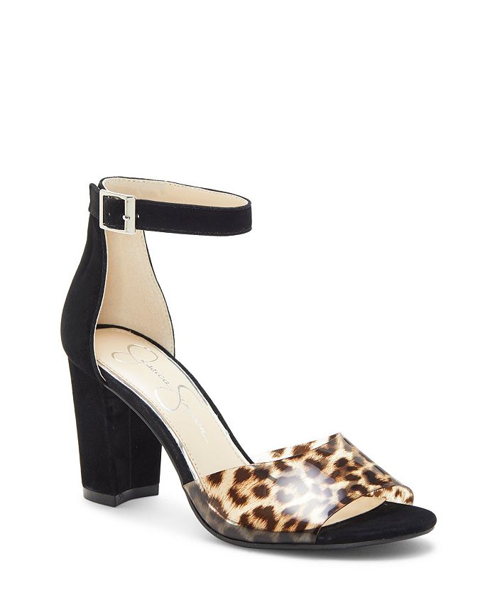 Jessica Simpson Sherron Block Heel Sandals - Macy's