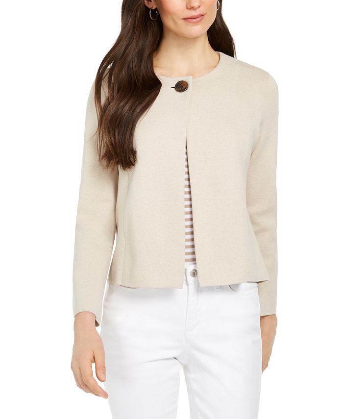 Charter Club One-Button Cardigan Sweater, Created for Macy's - Macy's