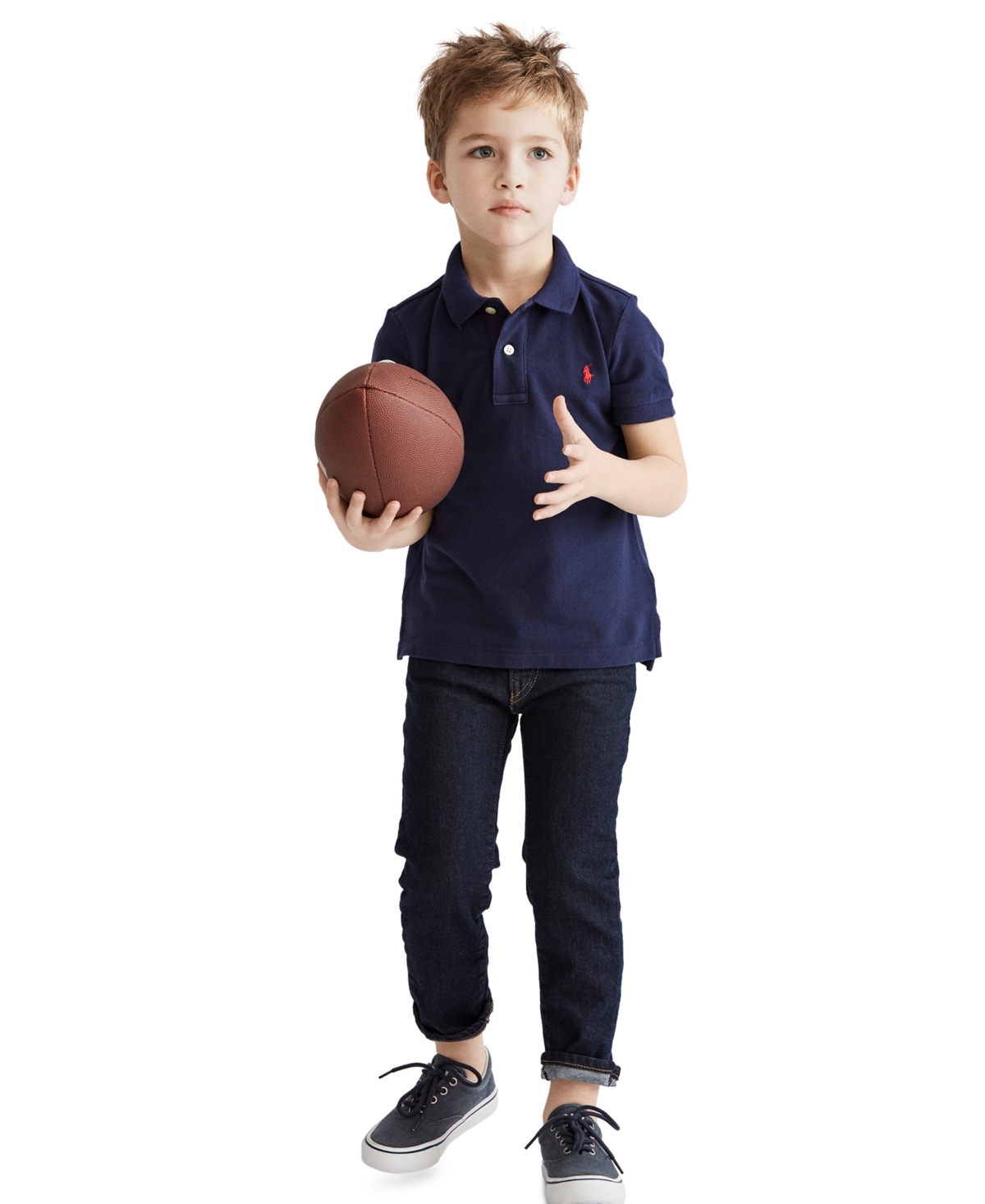 Polo Ralph Lauren Toddler And Little Boys Cotton Mesh Polo Shirt In Refined Navy