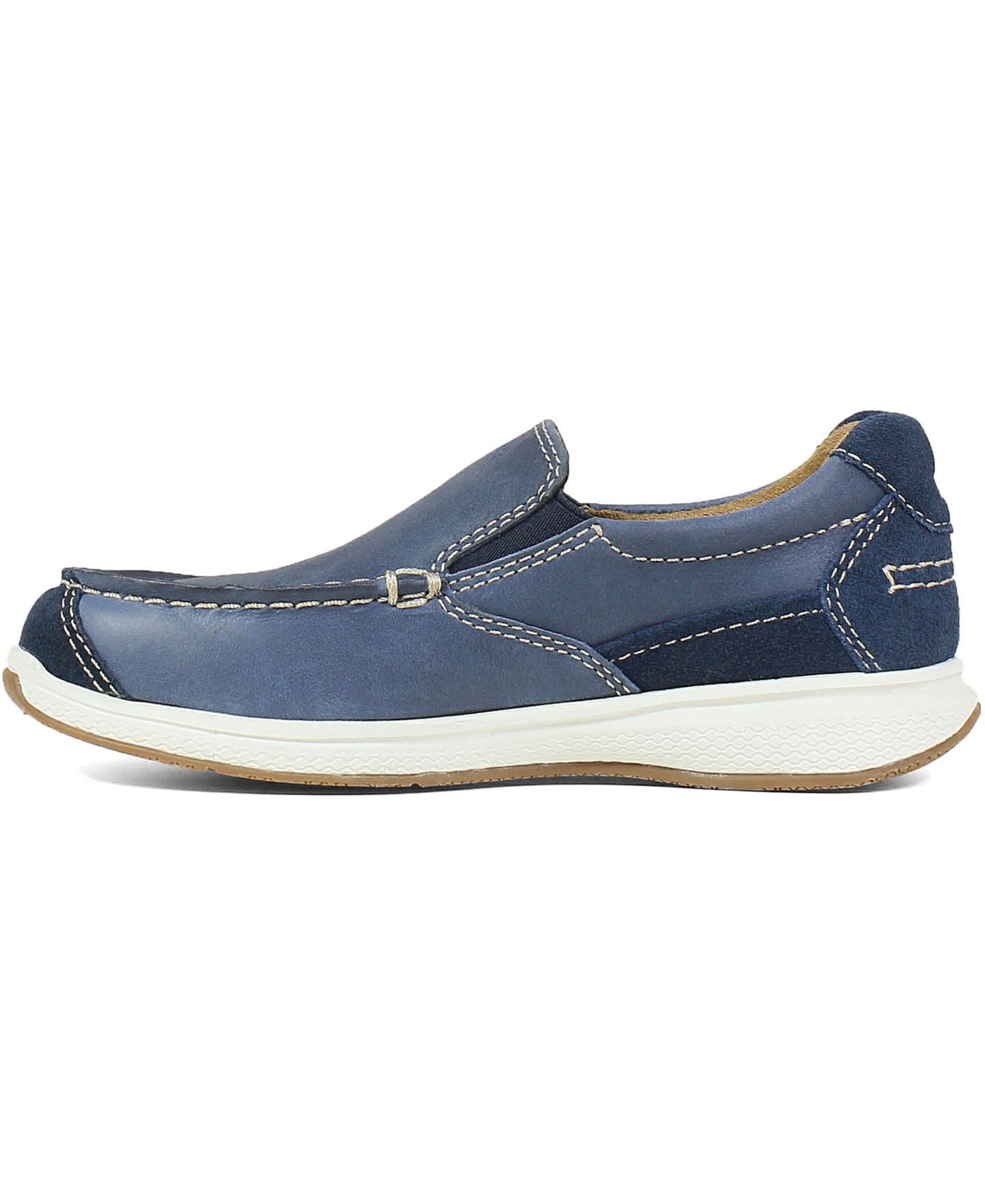 Туфли Florsheim Great Lakes Moc Toe Slip-on Shoes для мальчиков, цвет: Индиго — фото 5