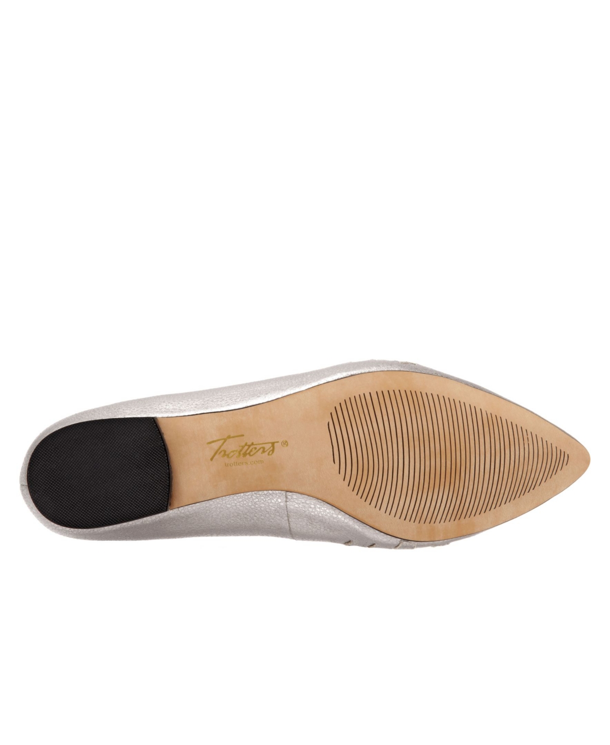 Trotters Estee Woven Flat - Silver-Tone