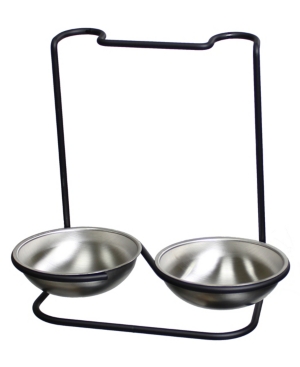 Prodyne Metalla Stainless Steel Double Spoon Rest In Chrome