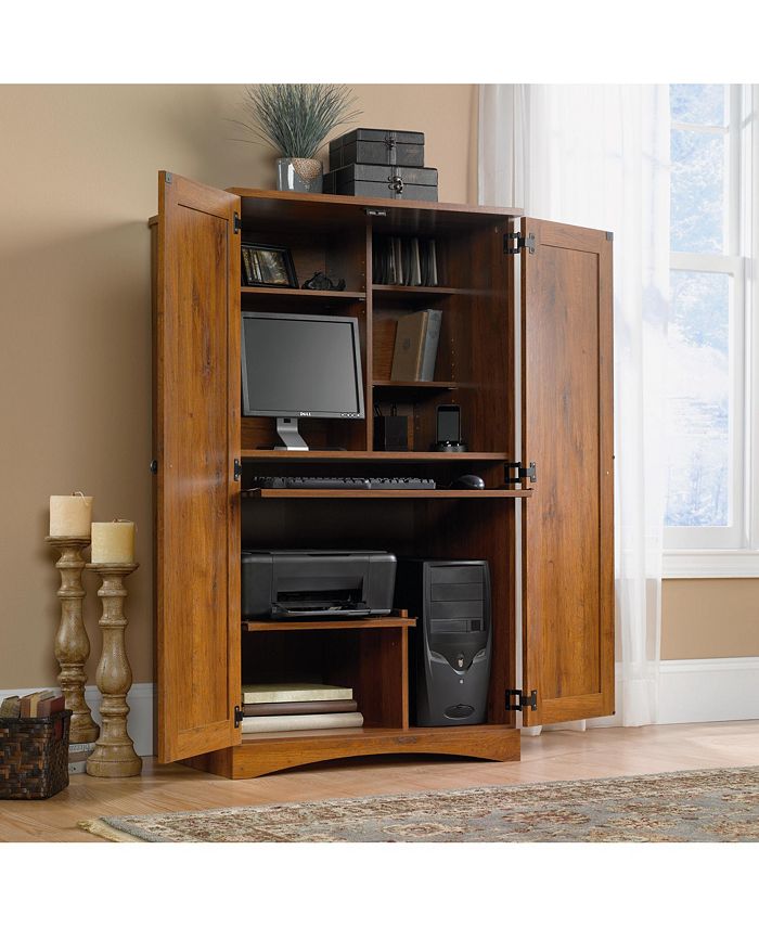 Sauder Harvest Mill Computer Armoire Macy's