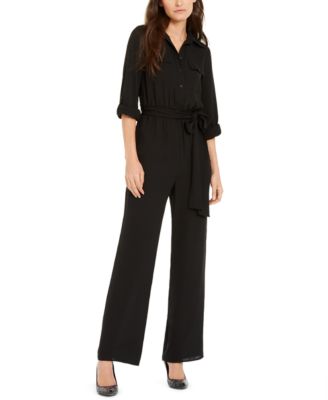 michael kors striped jumpsuit