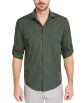 Green Mens Casual Button Down Shirts Sports Shirts Macy S