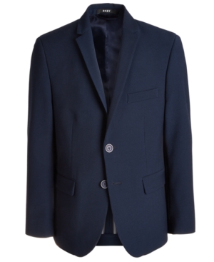 Dkny Big Boys Classic-Fit Stretch Navy Blue Suit Jacket