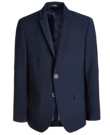 Big Boys Classic-Fit Stretch Navy Blue Suit Jacket