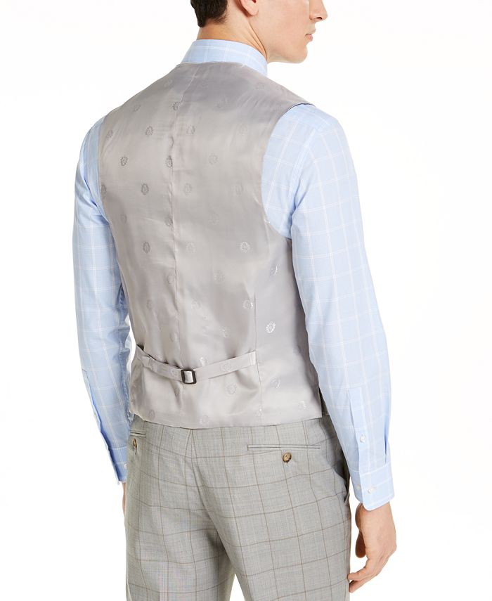 Lauren Ralph Lauren Men's ClassicFit UltraFlex Stretch Gray Windowpane DoubleBreasted Suit