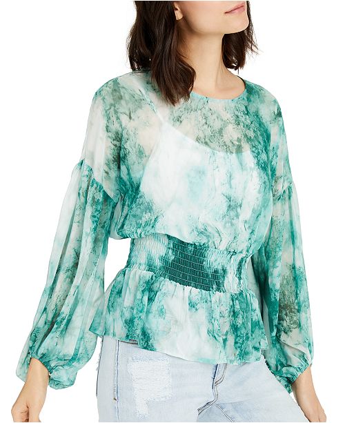 Blouse D'été Smockée INC International Concepts - Taille L - Mélange Polyester - Occasion