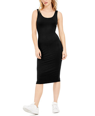 Bar III Bodycon Scoop-Neck Midi Dress, Created for Macy's & Reviews ...