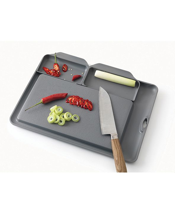 Double Save Nonslip Cutting Board and Serving Tray with Removable