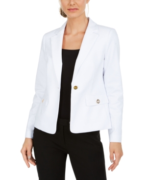 Calvin Klein Single-Button Grommet Blazer