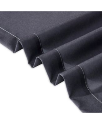 Ombre Darkening Curtains, Curtains for Living Room and Bedroom Black 40" W x 84" L Set of 2 Machine Washable Blackout Curtain