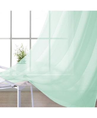 Malibu Linen Look Sheer Grommet Window Panel