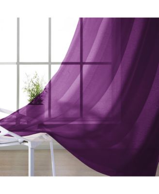 Malibu Linen Look Sheer Grommet Window Panel