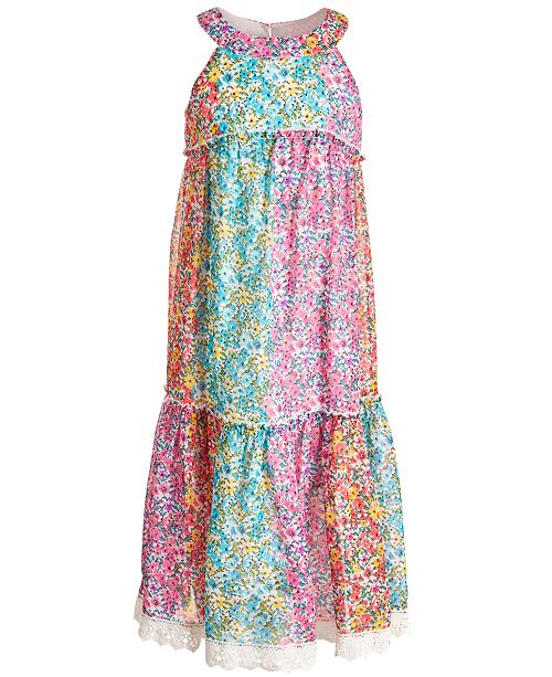 Pink Violet Toddler Girls Tiered Quilted Shift Dress Reviews