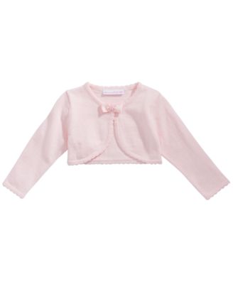 Bonnie Baby - Baby Girls Picot & Bow Cardigan