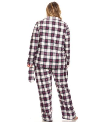Plus Size 3-Piece Pajama Set