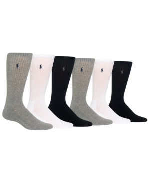 Polo Ralph Lauren Classic Crew Socks 6 Pairs