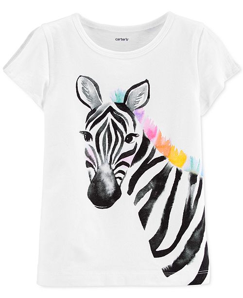 Carter S Toddler Girls Cotton Zebra Split Sleeve T Shirt Reviews