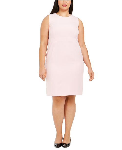 Kasper Plus Size Stretch Crepe Sheath Dress Reviews Dresses