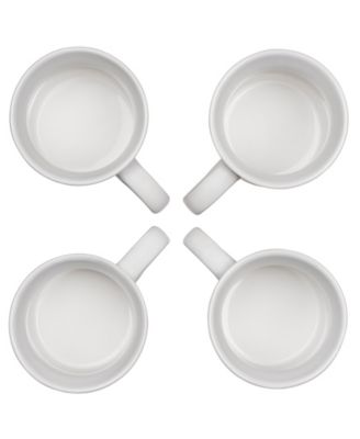 14 oz. Stoneware Set of Four Coffee Mugs