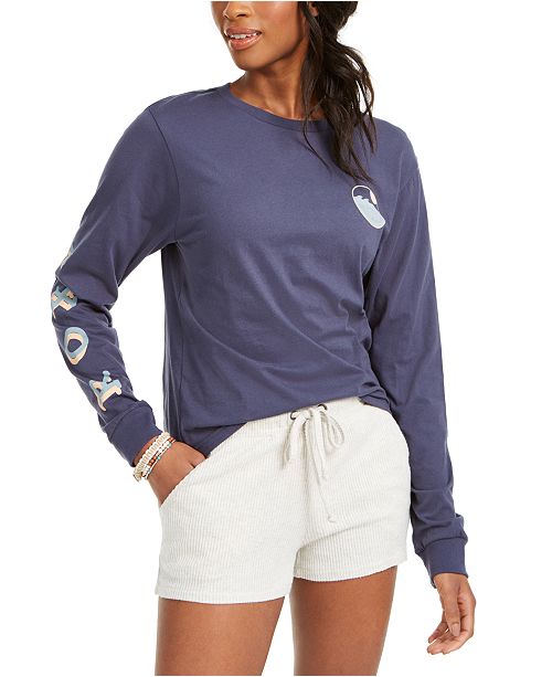 Roxy Juniors Beach House Vintage Cotton T Shirt Reviews Tops