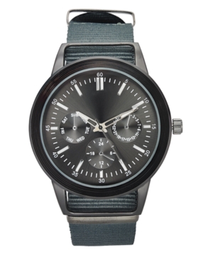 image of Inc Men-s Gray Nato Strap Watch 45mm, Created for Macy-s