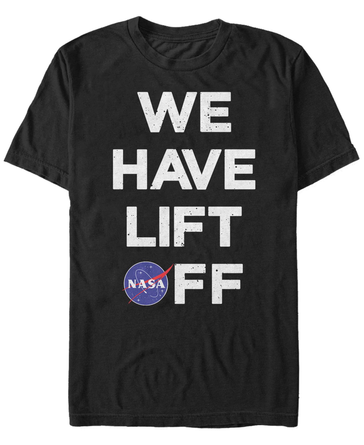 Мужская футболка Fifth Sun NASA We Have Lift Off Text Short Sleeve, цвет: Чёрный — фото 1