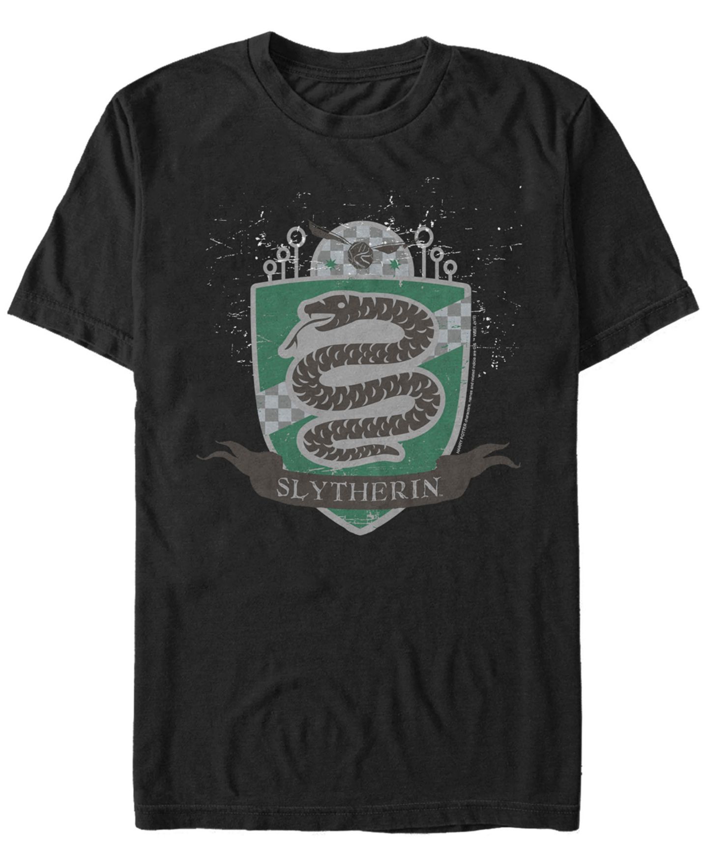 Мужская футболка Fifth Sun Slytherin Badge Short Sleeve Crew, цвет: Чёрный — фото 1