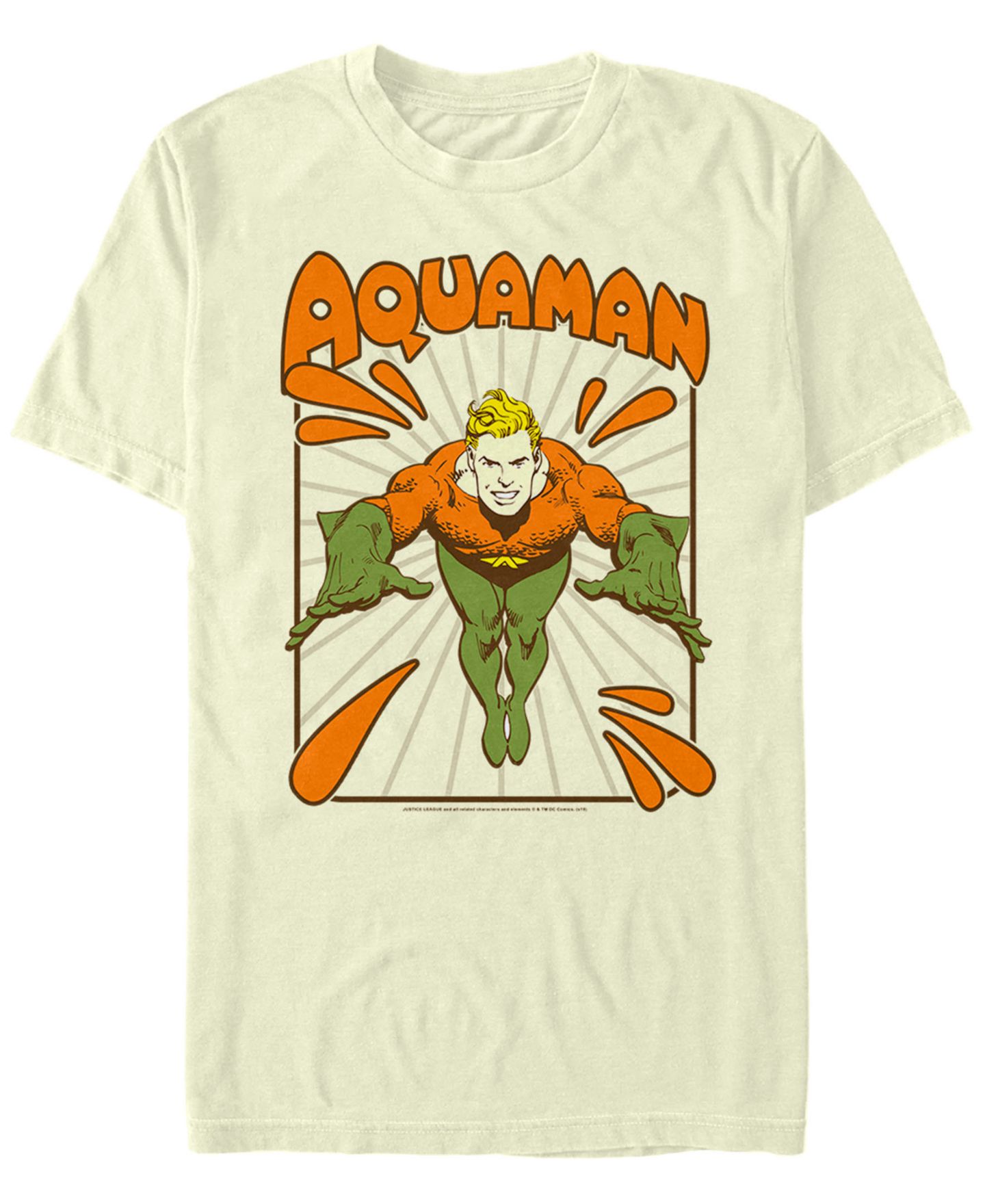 Мужская футболка Fifth Sun DC Retro Aquaman Portrait Short Sleeve — фото 1