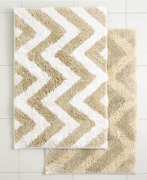 Kassatex CLOSEOUT! Bath Rugs, Chevron Collection Bath Rugs & Bath Mats Bed & Bath Macy's