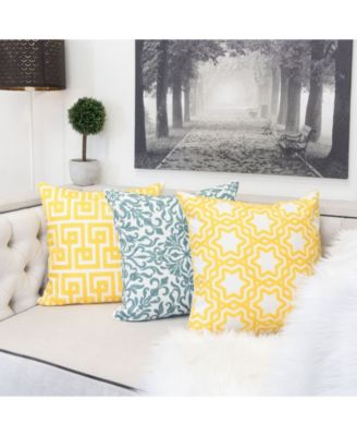 Victoria Cotton Decorative Pillow, 20" x 20"