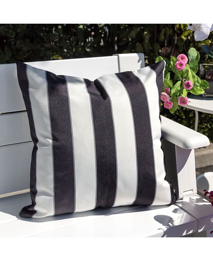 Homey Cozy Olivia Stripe Outdoor Pillow Set of 2 & Reviews