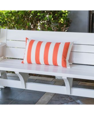 Olivia Stripe Indoor/Outdoor Decorative Pillow, 12" x 20"