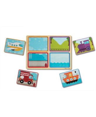 Melissa and Doug Wooden Puzzle - Ready, Set, Go
