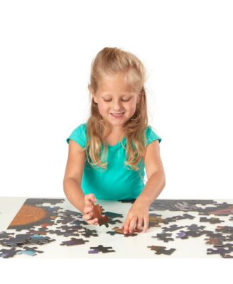 Melissa and Doug Melissa Doug Cardboard Jigsaw Floor Puzzle: Outer Space 100 Pieces