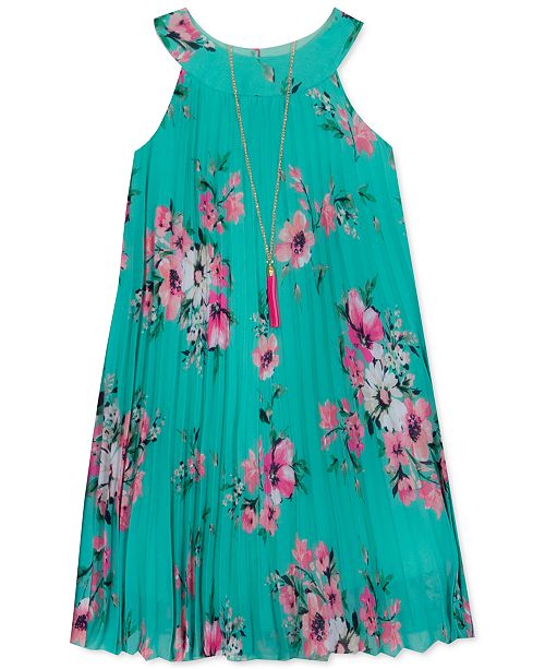 Rare Editions Toddler Girls Pleated Floral Dress Reviews All Girls Dresses Kids Macy S