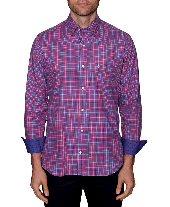 TailorByrd Men's Plaid Button-Down Shirt - Macy's