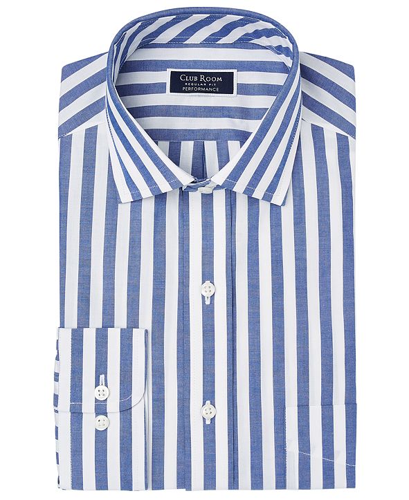 Club Room Men's Classic/RegularFit Performance Stretch Bold Stripe