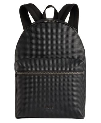 hugo boss leather rucksack