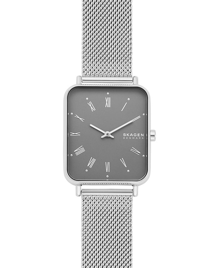 Skagen Men's Ryle Silver Mesh Strap Watch 31mm Macy's