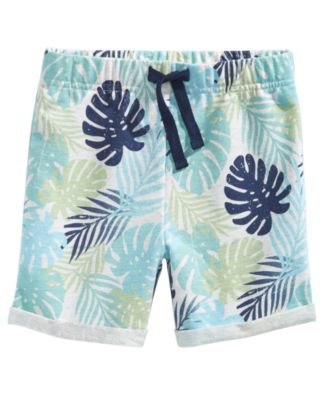 First Impressions - Baby Boys Tropical-Print Shorts