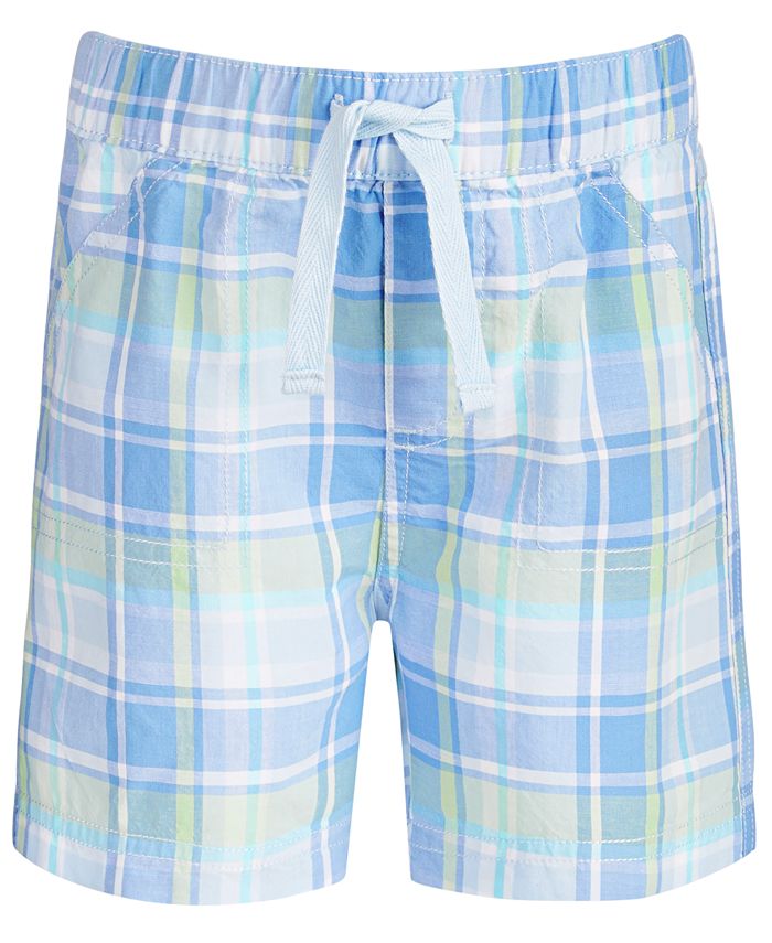 First Impressions Baby Boys Plaid Cotton Shorts, Created for Macy's ...