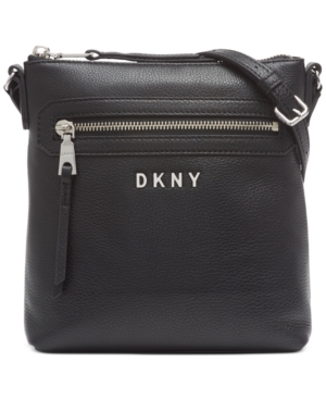 DKNY TAPPEN LEATHER CROSSBODY, CREATED FOR MACY'S