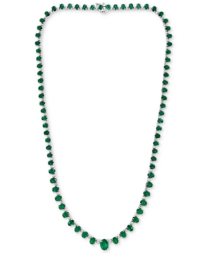 image of Effy Emerald (18-1/2 ct. t.w.) & Diamond (1-1/3 ct. t.w.) 16