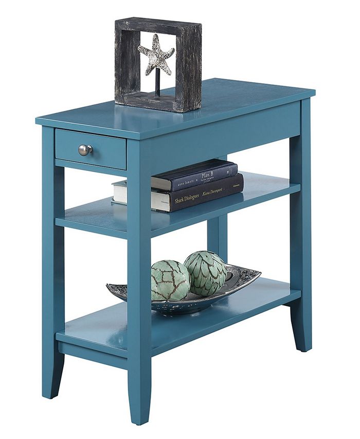Convenience Concepts American Heritage Three Tier End Table With Drawer