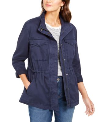 Style & Co Twill Jacket, Created for Macy's & Reviews - Jackets ...